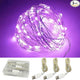 3 Pack USB Fairy Lights, USB Powered String Lights 16.5FT 50 LEDs, Fairy String Lights for Bedroom, Wedding, Party, Christmas Tree Decoration (Purple)