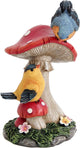 Leekung Bird Garden Statue for Outdoor Decorations,Bird Figurines Mushroom Statue for Garden Decor,Birds Decoration for Patio Yard Lawn Home Shelf Decor Accent,Birds Gifts for Mom