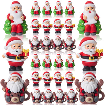 Sonwyoung 30 Pcs Christmas Mini Gnomes, Santa