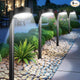 Ahaorigin 8 Pack Solar Pathway Lights Outdoor, 12 Brighter LED Solar Lights Outdoor Waterproof, Up to 12 Hrs Modern Path Light for Yard Garden Walkway Driveway Lawn, Cool White