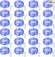 24 Pack LED Fairy Lights Battery Operated 7Ft 20Led Mini String Lights Waterproof Christmas for Mason Jars Bedroom DIY Party Wedding Christmas Decor Blue