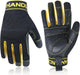 HANDLANDY Work Gloves for Men & Women, Utility Mechanic Working Gloves Touch Screen, Flexible Yard Work Gloves