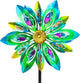 VEWOSTAR 53 Inch Wind Spinner - Outdoor Metal Peacock Wind Sculptures for Garden, Patio, Yard, Lawn Decorations Double Windmill Spinner