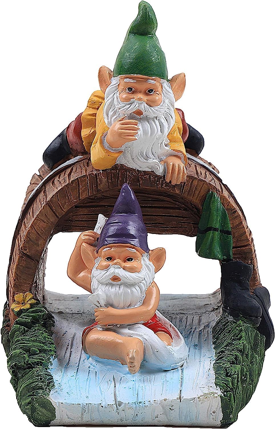 Gnome Sculpture Gutter Diverter Rain, Decorative Gutter Downspout Extension