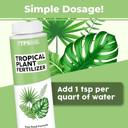 TPS NUTRIENTS Tropical Plant Fertilizer for All Tropical Indoor and Outdoor Plants, Liquid Plant Food 8 oz (250mL)