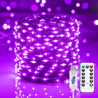 Minetom Halloween Fairy Lights Plug in, 33ft 100LED Twinkle String Lights