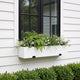 Novabright 24 Inch Wood Window Planter Box with L-Bracket,White
