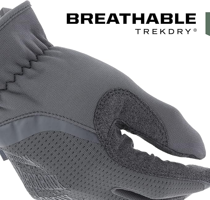 Mechanix Wear FastFit Tactical Gloves - Heavy Duty Lightweight Multipurpose Gloves - Flexible Grip & Reinforced Palm - Touchscreen Capable - X-Large - Wolf Grey