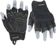 HANDLANDY Fingerless Work Gloves for Men, Padded Impact Tactical Mechanics Gloves, Grip Utility Trucker Driver Gloves (Black- impact, Large (Pack of 1))