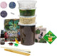 Cute Farms Terrarium Starter Kit | Moss, Vermiculite, Soil, Pebbles, Plant Food, & Finishing Tools (Large Kit + Crystals)