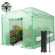 CROWN SHADES 12X8 Pop Up Outdoor Walk-in Portable Greenhouse,Green