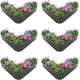 A ANLEOLIFE 6 Set Heart-Shaped Galvanized Raised Garden Beds Outdoor,81x81x18in Large Metal Planter Box for Planting Vegetables Flowers Herb, Anti-Rust & Easy-Setup, Quartz Grey