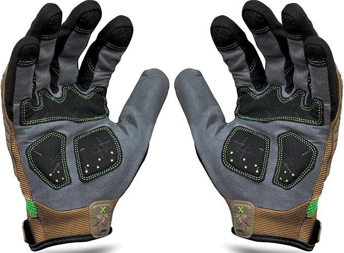 Ironclad EXO Motor Impact Glove; Work Gloves, TPR Impact Protection, (1 Pair), EXO2-PIG-05-XL,Brown