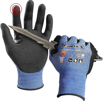 Schwer A4 AIR-SKIN Cut Resistant Work Gloves with Extreme Lightweight & Thin, Grip Gloves for Fishing, Refined Work, Mechanic, Gardening Gifts, Touch-Screen, 3D-Comfort Fit, 1 Pair, M, AR3900