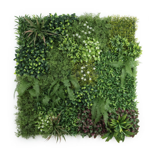 ULAND 40"x40" Artificial Grass Wall Panel, Faux Greenery Backdrop Décor