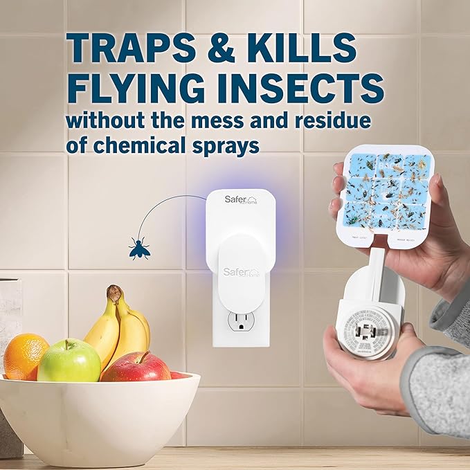 Safer Home SH512 Trap Refill Pack of Glue Cards for SH502 Indoor Fly Trap, 12 Count (Pack of 1)