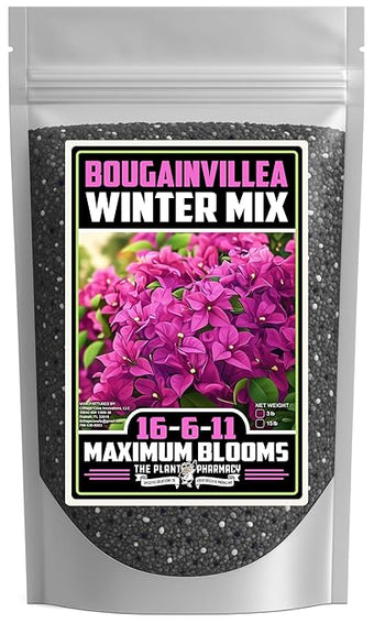Fertilizer Commercial Grade | Bougainvillea Winter Mix 16-6-11 | 3 Pounds | Custom Professional Mix | Cold-Season Bloom Formula | Controlled Release Nutrition | Micronutrients | Vivid Color & Growth