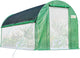 KING BIRD Premium 15x6.6x6.6FT Greenhouse for Outdoors, Large Walk-in Heavy Duty Galvanized Steel Frame, Mesh Door Screen Window Tunnel Hoop Garden Plant Winter Hot House, Side Screen Mesh, Green