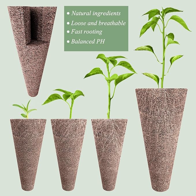 50 Piece Hydroponic Pods Kit: Grow Anything with 50 Grow Sponges - Compatible with All Hydroponics Brands