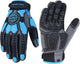HANDLANDY Anti Vibration Gloves, SBR Padding, TPR Protector, Mechanic Work Gloves (Large, Black)