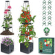 Self-Watering Garden Bed, Raised Garden Bed Planter Box Outdoor, 58” Tomato Cage Planter for Vegetables, Flowers, Herbs, and Fruit, Outdoor Indoor,5 Gallon Capacity