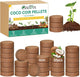ZeeDix 50pcs(40mm) Coco Coir Pellets Potting Soil Indoor Plants, Compressed Coconut Coir Soil Pellets Seed Starting Pellets Soil Discs for Planting Flowers Bonsai Herbs Plants and Vegetables