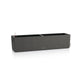 BALCONERA Stone 80 Graphite Black, Self-Watering Window Box (Railing Planter), H7.5 L31.1 W7.5 in