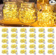 30 Pack LED Fairy Lights Battery Operated,7FT 20 LED Waterproof Mini Twinkle String Lights Battery Powered for Christmas Mason Jars Party,Warm White