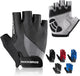 ROCKBROS Cycling Gloves for Men Women - Breathable Gel Pad Road Mountain Bike Gloves - Touch Screen Anti-Slip MTB Gloves for Cycling Workout Outdoor Sports