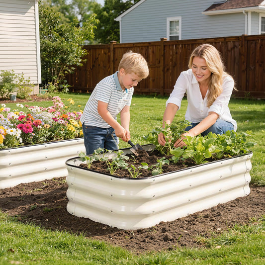1MORE Raised Garden Bed,3 in 1 Modular Planter Raised Bed,4x2x1ft,Green-1Pk