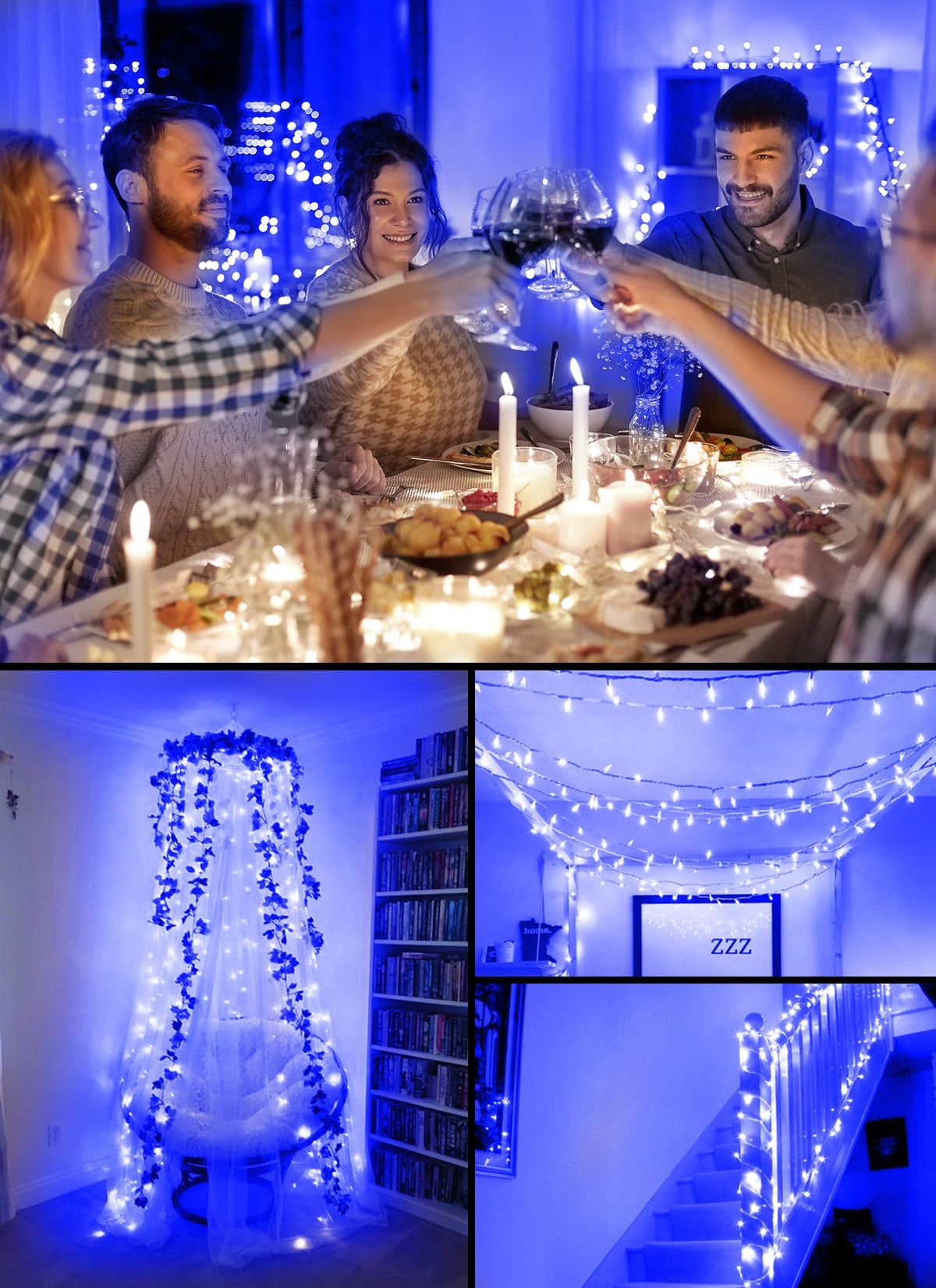 Brightown 8ft 20LED Battery Operated Christmas String Lights with Timer