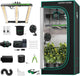 MARS HYDRO 3x3 Smart Grow Tent Kit Complete System with Smart Controller 43,150W FC1500 App Dimming Grow Light,1680D High Reflective Mylar,with 4inch App Controlled Automatic Ventilation System