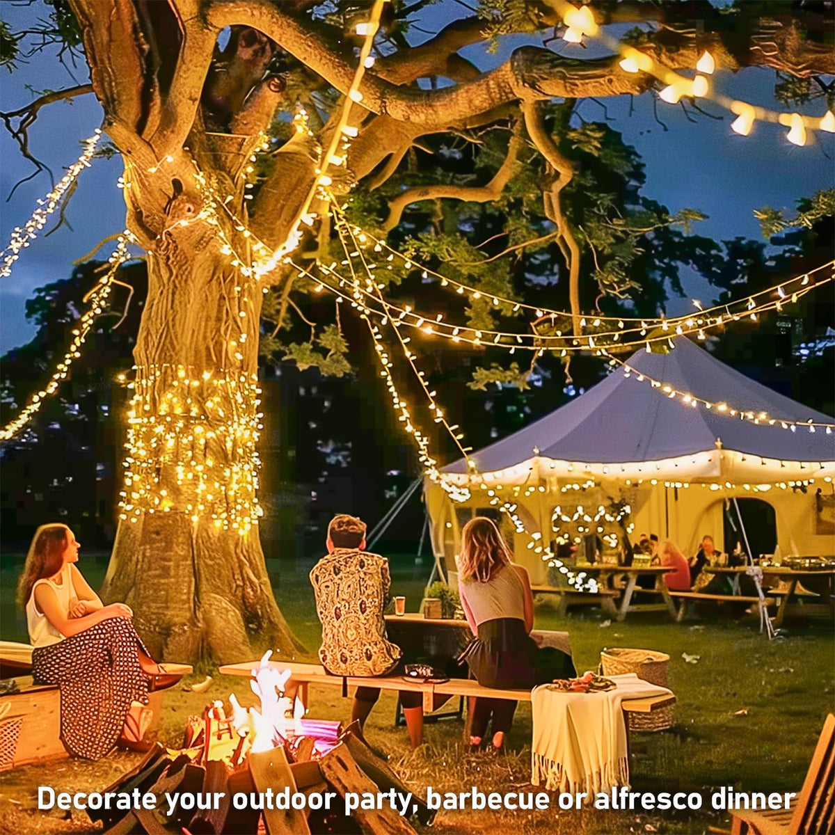 JMEXSUSS 150 LED String Lights for Bedroom, Classroom Lights Plug in