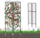 Zhongma 2 Pack Metal Garden Trellises for Climbing Plants, 77.2 Inch Tall Metal Fence Plant Support Trellis for Flower and Vagetable