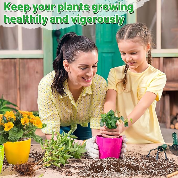 Coco Coir Perlite Mix - Retain Moisture, Improve Drainage & Aeration - Coco Peat Perlite Potting Mix, Loose Organic Potting Soil for Indoor Plants, 6 Quarts