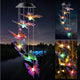 JOBOSI Colorful Butterfly Solar Lights for Outside, Mother's Day Women's Gifts, Solar Butterfly Wind Chimes, Birthday Gifts for Women, Mom, Grandma, Garden Lawn Yard Outdoor Decor Mobiles Wind Chime