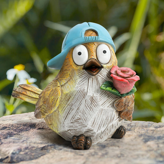 Wiresusuan Funny Garden Bird Statue Yard Art Outdoor Decor Animal Figurine