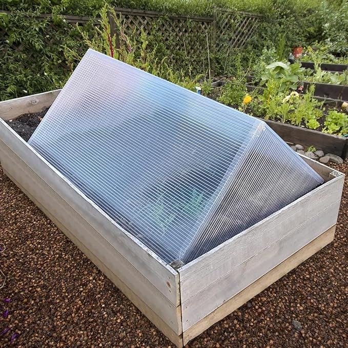 DGSL 24 Pcs Polycarbonate Greenhouse Panels, 4' x 2' x 0.16'' Twin-Wall Panels, Polycarbonate Sheet for All Weather Outdoor Garden and Greenhouse Covering