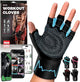 MhIL Workout Gloves for Men – Comfortable Gym Gloves for Men with Enhanced Grip for Safety and Hand Protection – Weight Lifting Protection with Wrist Wraps Support for Performance Boost and Style