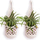 2PK Hanging Planter for 6 Inch Pot, Wall Planters for Indoor Plants (White)