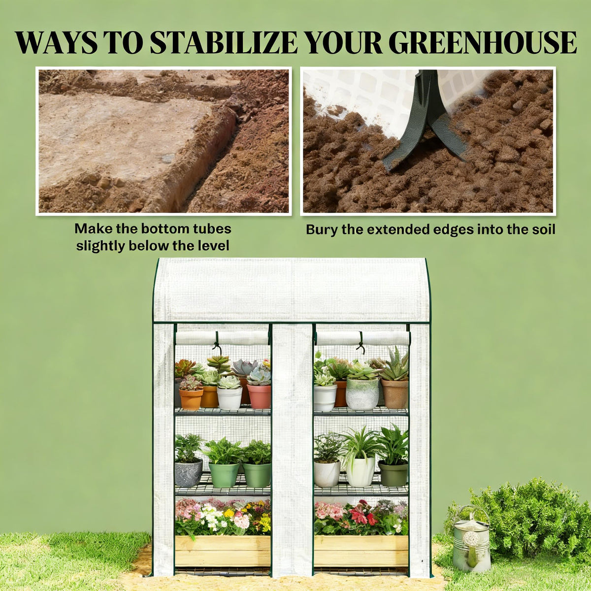 Portable Greenhouses for Outdoors Mini Greenhouse Pop Up Grow Tent