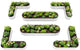 A ANLEOLIFE 6-Piece 18 Inch Tall Antique White Raised Garden Beds Kit, Heart-Shaped & Long Oval Planters for Custom Decorative Gardens.