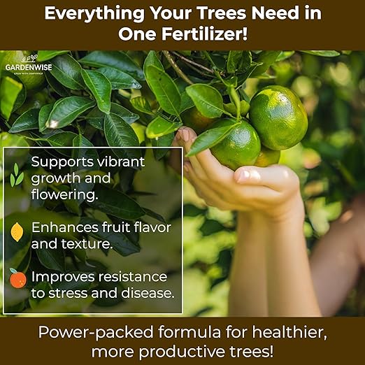 Professional Citrus Fertilizer + Vital Micronutrients; Perfect Balanced NPK for All Citrus; for Indoor and Outdoor Plants; Orange, Lime, Avocado and Lemon Tree Fertilizer (10 QUARTS)