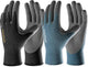 COOLJOB Micro-Foam Nitrile Safety Work Garden Gloves with Touchscreen Fingers, 6 Pairs Lightweight Working for Men’s Sweaty Hands, Non-slip Coated Grip Fits Most Tasks, Xlarge, Blue & Black