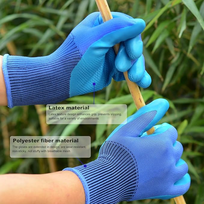 Kynup 3Pack Pruning Shears, Garden Shears, Pruning Shears for Gardening, Gardening Shears Scissors Clippers, Garden Tools Set with Gloves, Stainless Steel, Soft Grip Handle