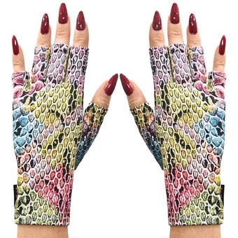 ManiGlovz - The ORIGINAL UPF 50+ UV Light Protective Nail Gloves | Gel Manicure and Anti UV Fingerless Gloves for Women | Can be Used as Sun Protection Gloves for Driving | Upscale