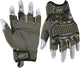 HANDLANDY Fingerless Work Gloves for Men, Padded Impact Tactical Mechanics Gloves, Grip Utility Trucker Driver Gloves (Camo- impact, X-Large (Pack of 1))