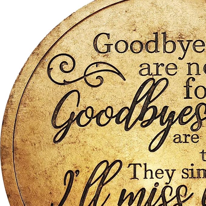 Spoontiques - Garden Décor - Goodbyes Stepping Stone - Decorative Stone for Garden