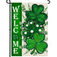 Agroon St Patricks Day Shamrocks Garden Flag 12x18 Inch