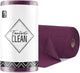 Fantasticlean Microfiber Cleaning Cloth Roll -75 Pack, Tear Away Microfiber Towels, 12" x 12", Reusable, Washable, Scratch Free, Ultra Absorbent for All-Around Cleaning Supplies (Dark Purple)
